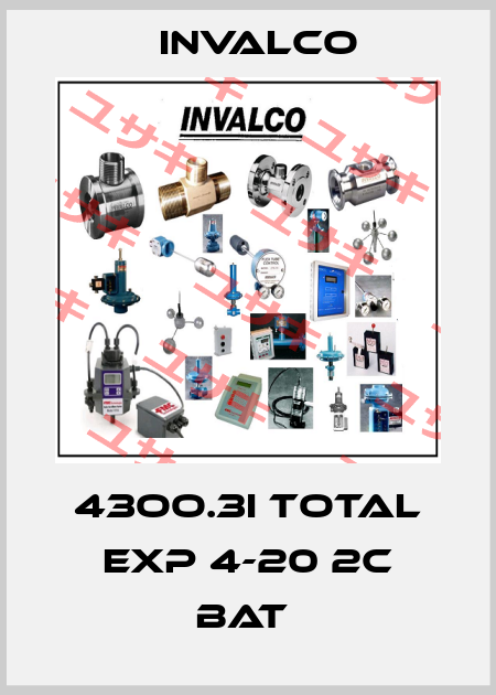 43OO.3I TOTAL EXP 4-20 2C BAT  Invalco