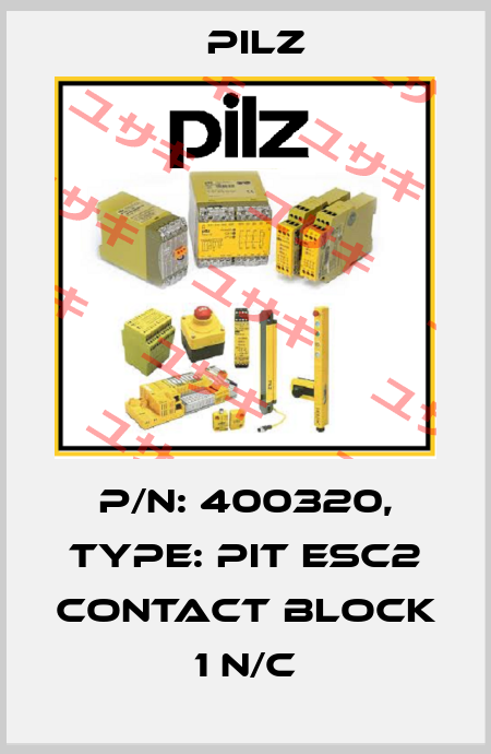 p/n: 400320, Type: PIT esc2 contact block 1 n/c Pilz