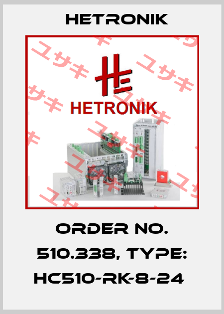 Order No. 510.338, Type: HC510-RK-8-24  HETRONIK