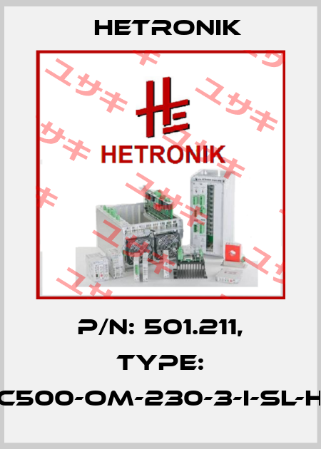 p/n: 501.211, Type: HC500-OM-230-3-I-SL-HS HETRONIK