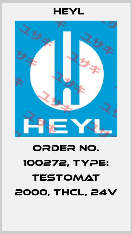 Order No. 100272, Type: Testomat 2000, THCL, 24V  Heyl
