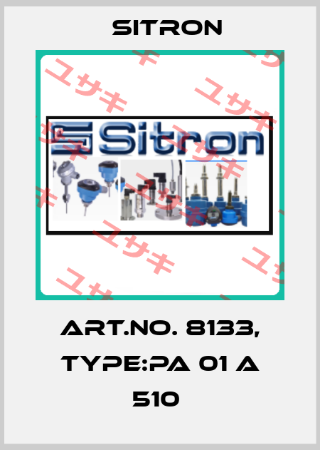 Art.No. 8133, Type:PA 01 A 510  Sitron