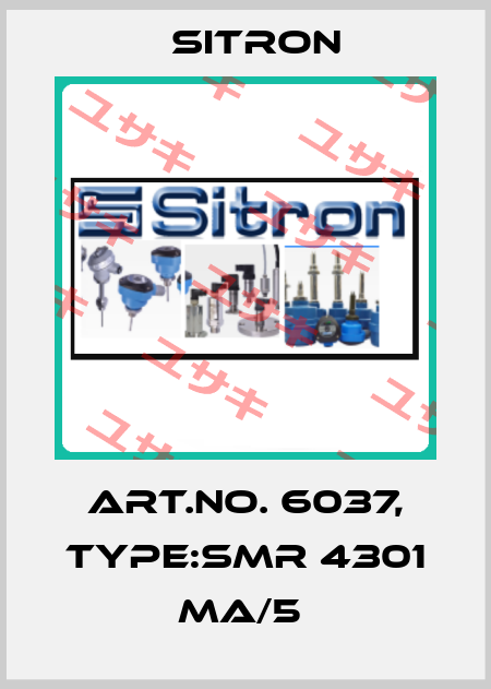 Art.No. 6037, Type:SMR 4301 MA/5  Sitron