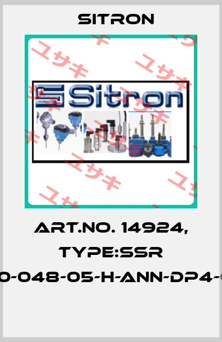 Art.No. 14924, Type:SSR 02-030-048-05-H-ANN-DP4-0.5-J12  Sitron