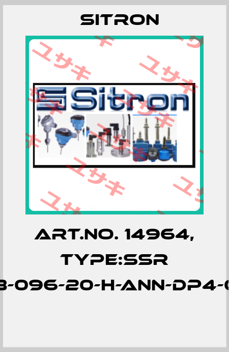 Art.No. 14964, Type:SSR 02-198-096-20-H-ANN-DP4-0.5-J12  Sitron
