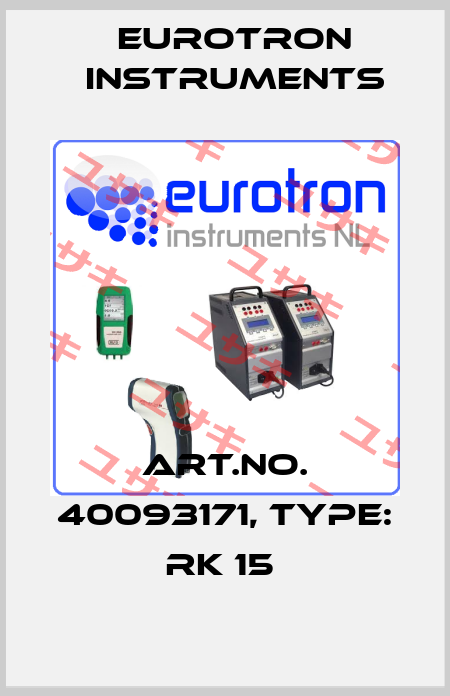 Art.No. 40093171, Type: RK 15  Eurotron Instruments