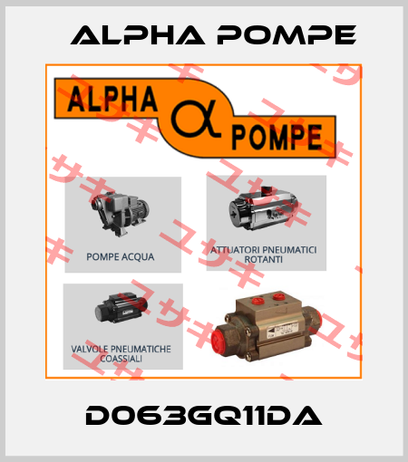 D063GQ11DA Alpha Pompe
