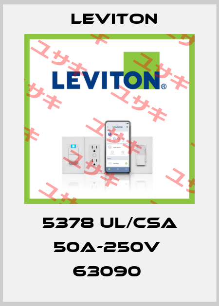 5378 UL/CSA 50A-250V  63090  Leviton