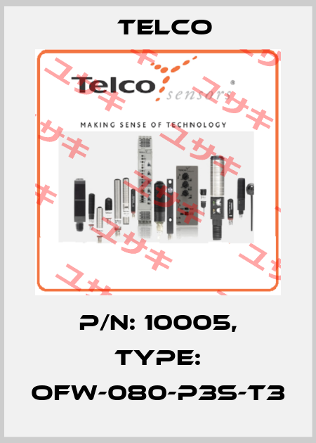 p/n: 10005, Type: OFW-080-P3S-T3 Telco