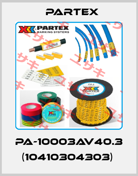 PA-10003AV40.3 (10410304303)  Partex