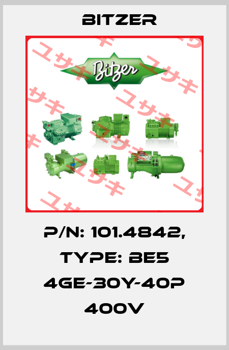 P/N: 101.4842, Type: BE5 4GE-30Y-40P 400V Bitzer