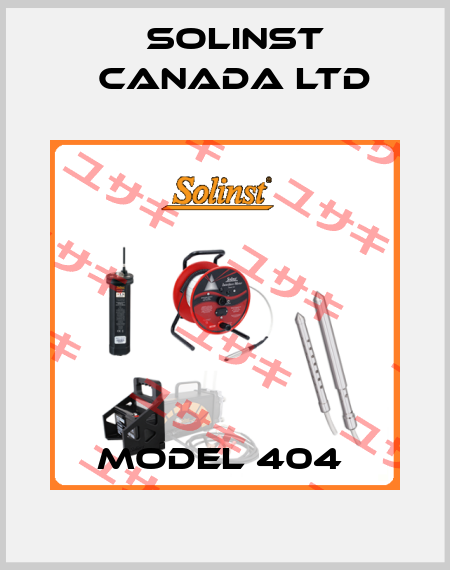 Model 404  Solinst Canada Ltd