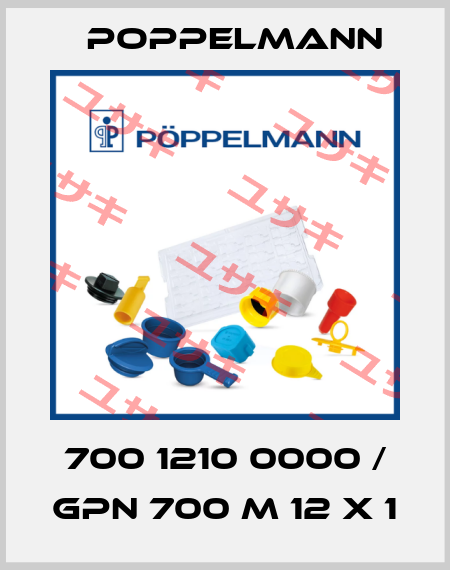 700 1210 0000 / GPN 700 M 12 x 1 Poppelmann
