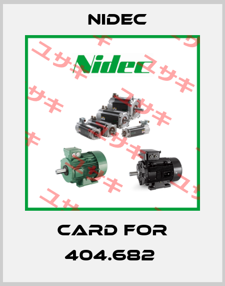 CARD FOR 404.682  Nidec