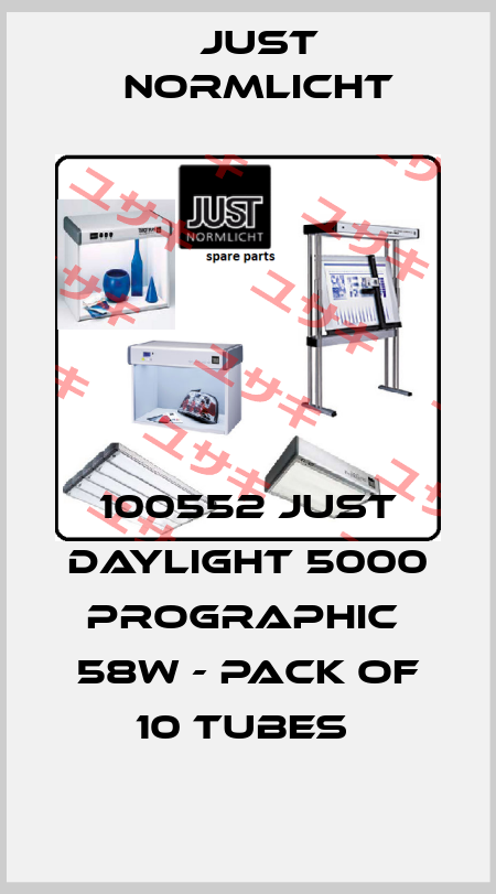 100552 JUST DAYLIGHT 5000 PROGRAPHIC  58W - PACK OF 10 TUBES  Just Normlicht