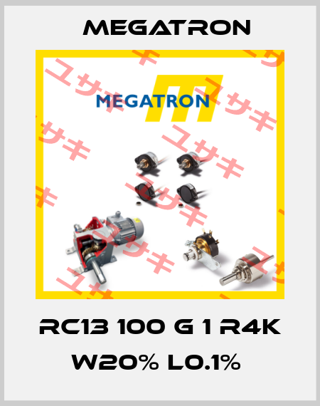 RC13 100 G 1 R4K W20% L0.1%  Megatron