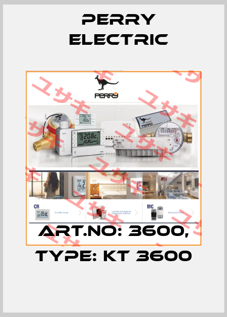 Art.No: 3600, Type: KT 3600 Perry Electric