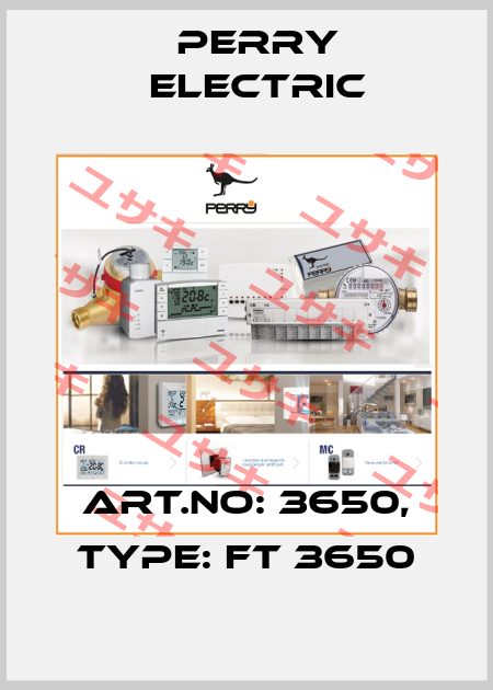 Art.No: 3650, Type: FT 3650 Perry Electric