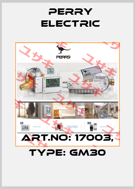 Art.No: 17003, Type: GM30 Perry Electric