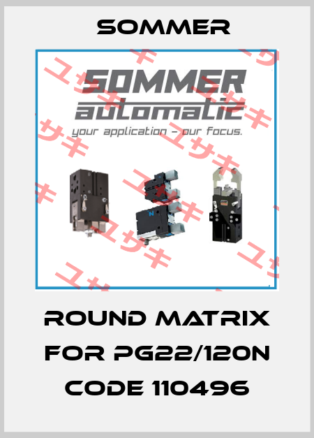 round matrix for PG22/120N Code 110496 Sommer