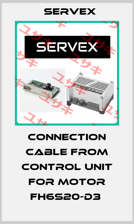 connection cable from control unit for motor FH6S20-D3  Servex