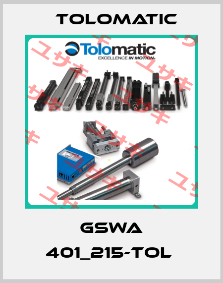 GSWA 401_215-TOL  Tolomatic