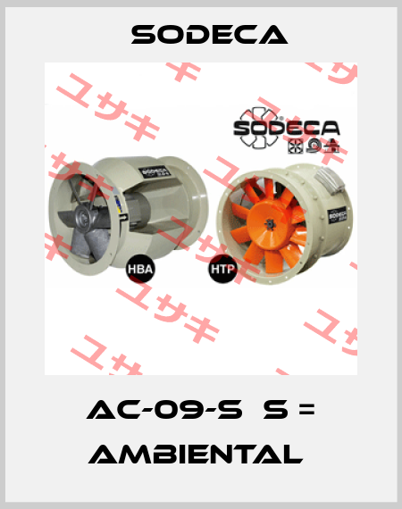 AC-09-S  S = AMBIENTAL  Sodeca