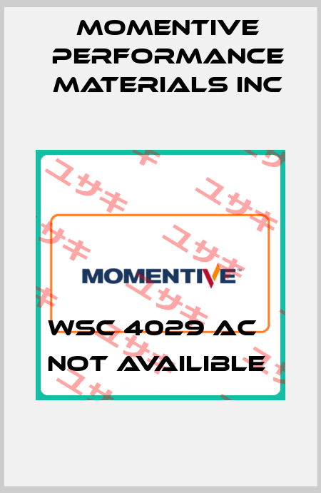 WSC 4029 AC   not availible  Momentive Performance Materials Inc