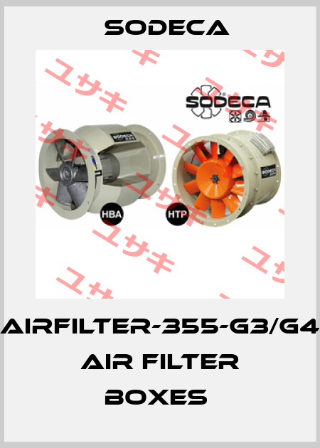 AIRFILTER-355-G3/G4  AIR FILTER BOXES  Sodeca