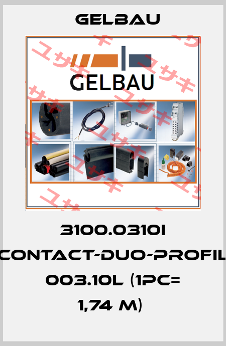 3100.0310I CONTACT-DUO-Profil 003.10L (1pc= 1,74 m)  Gelbau