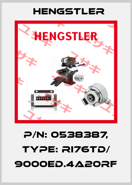 p/n: 0538387, Type: RI76TD/ 9000ED.4A20RF Hengstler