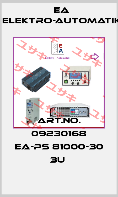 ART.NO. 09230168 EA-PS 81000-30 3U  EA Elektro-Automatik