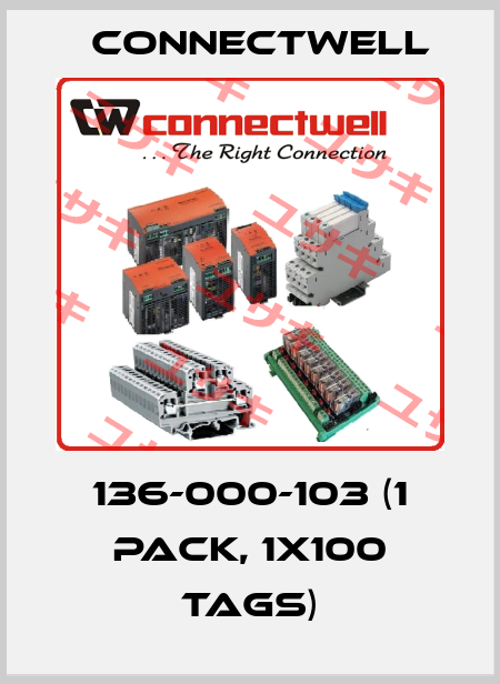 136-000-103 (1 pack, 1x100 Tags) CONNECTWELL