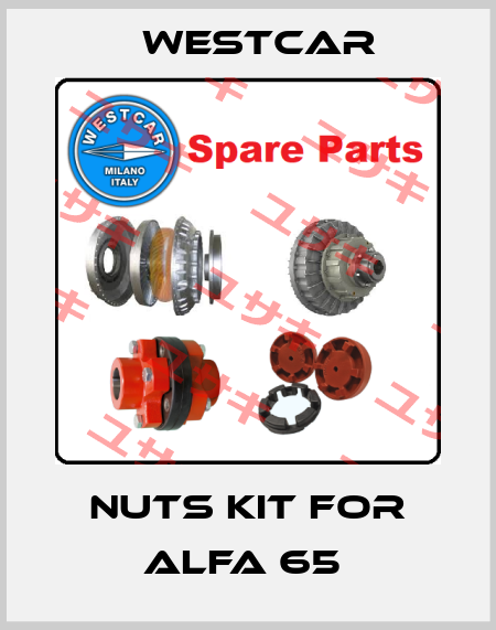 Nuts kit for Alfa 65  Westcar