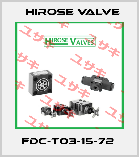 FDC-T03-15-72  Hirose Valve