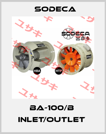 BA-100/B  INLET/OUTLET  Sodeca