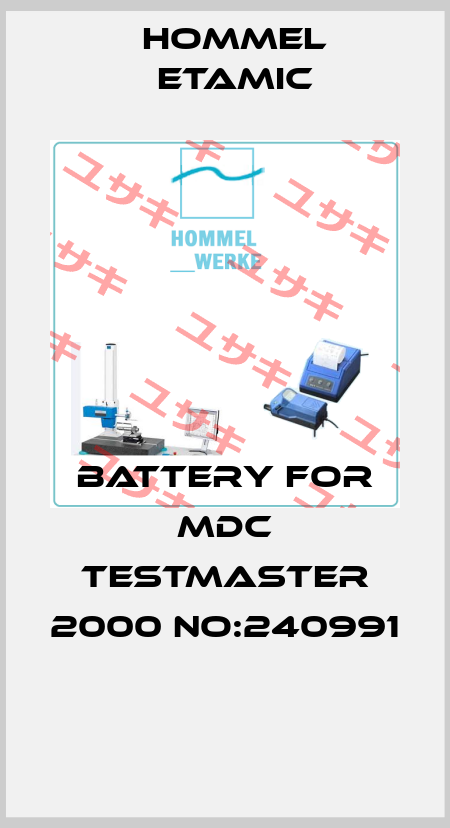 BATTERY FOR MDC TESTMASTER 2000 NO:240991  Hommelwerke