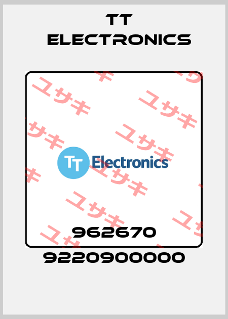962670 9220900000 TT Electronics