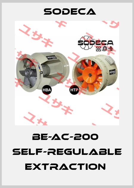 BE-AC-200  SELF-REGULABLE EXTRACTION  Sodeca