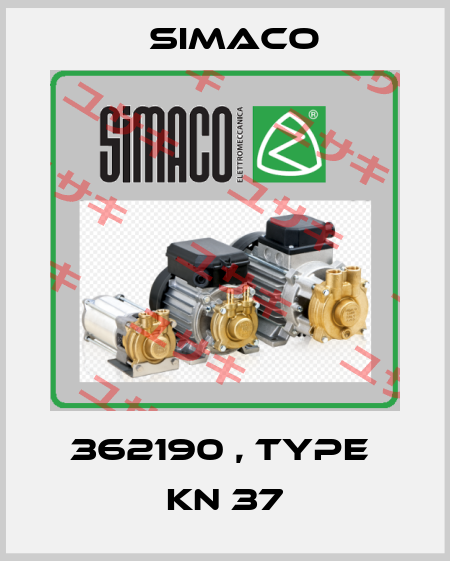 362190 , type  KN 37 Simaco