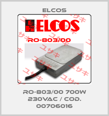 RO-803/00 700W 230Vac / cod. 00706016 Elcos