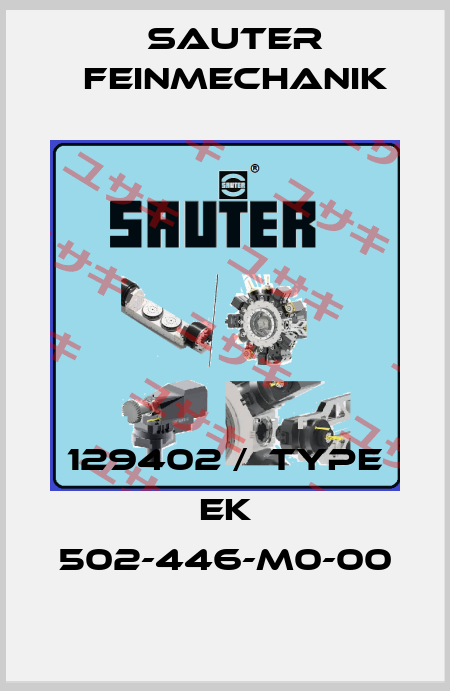 129402 /  Type EK 502-446-M0-00 Sauter Feinmechanik