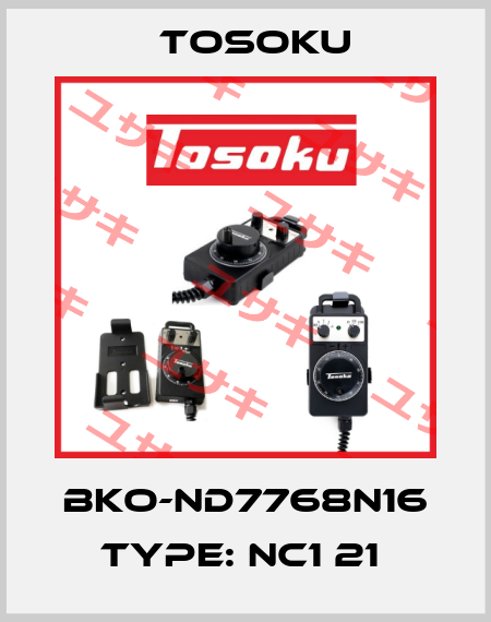 BKO-ND7768N16 TYPE: NC1 21  TOSOKU