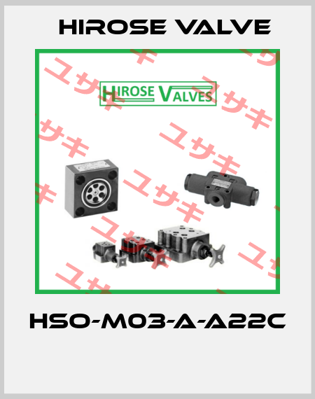HSO-M03-A-A22C  Hirose Valve