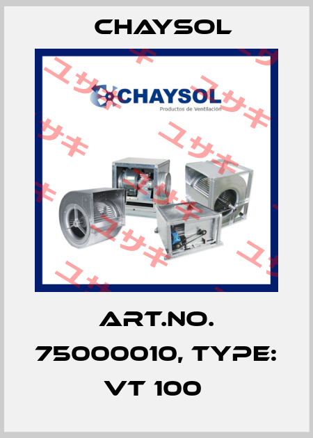 Art.No. 75000010, Type: VT 100  Chaysol