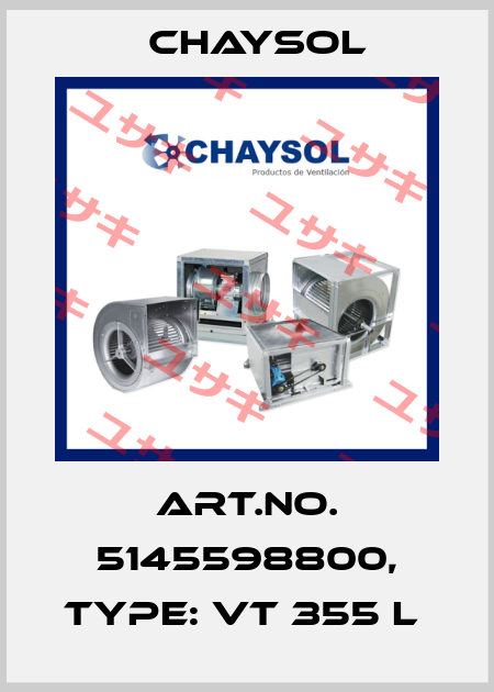 Art.No. 5145598800, Type: VT 355 L  Chaysol