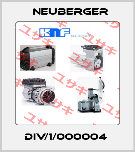 DIV/1/000004  Neuberger