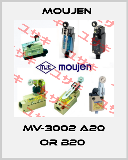 MV-3002 A20 or B20  Moujen