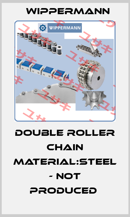 DOUBLE ROLLER CHAIN MATERIAL:STEEL - NOT PRODUCED  Wippermann