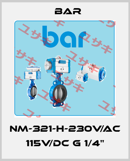 NM-321-H-230V/AC 115V/DC G 1/4" bar
